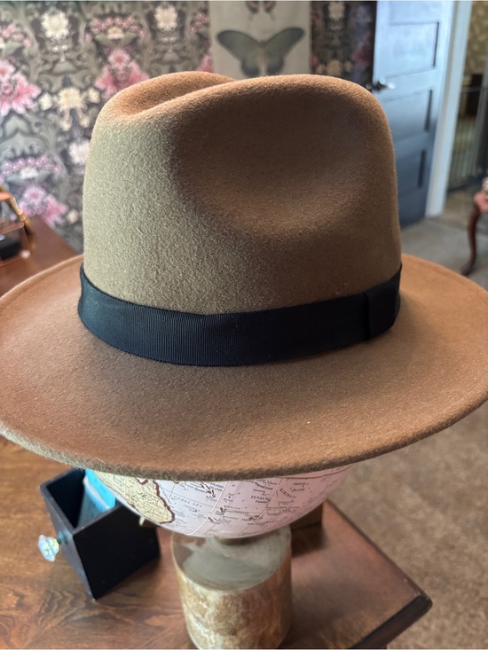 Furtalk Accessories - Furtalk Classic Brown Felt Fedora with Black Band, size adjustable
